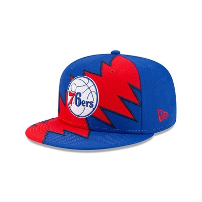 Blue Philadelphia 76ers Hat - New Era NBA Flash 9FIFTY Snapback Caps USA9671238